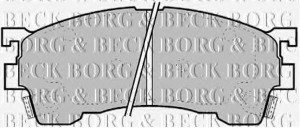 Комплект тормозных колодок, дисковый тормоз