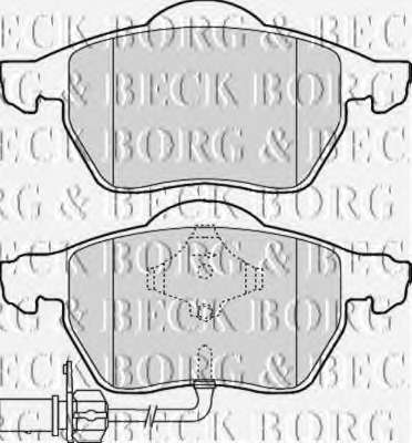 Комплект тормозных колодок, дисковый тормоз