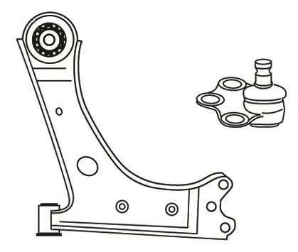 Рычаг независимой подвески колеса, подвеска колеса