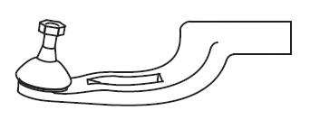 Наконечник поперечной рулевой тяги