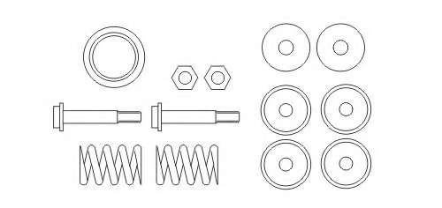 Монтажный комплект, труба выхлопного газа