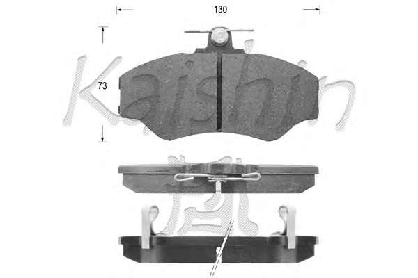 Комплект тормозных колодок, дисковый тормоз