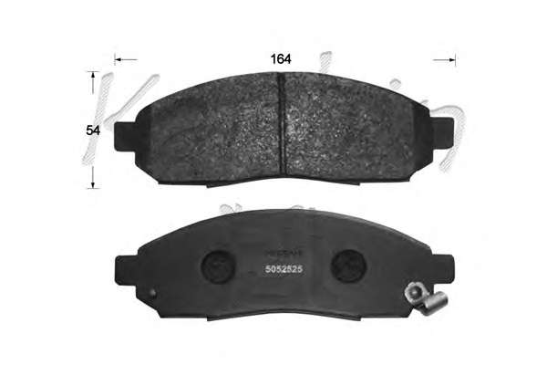 Комплект тормозных колодок, дисковый тормоз
