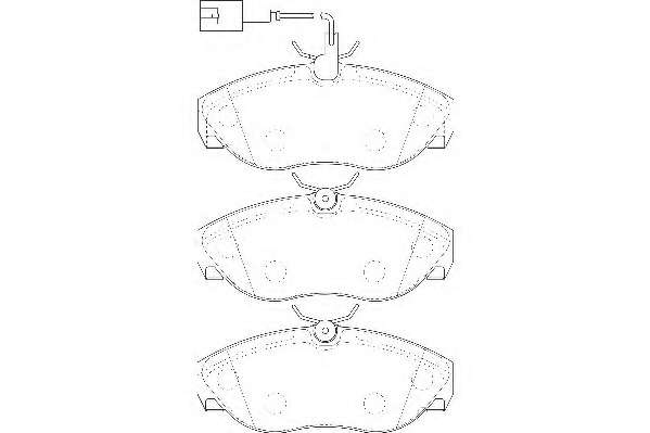Комплект тормозных колодок, дисковый тормоз