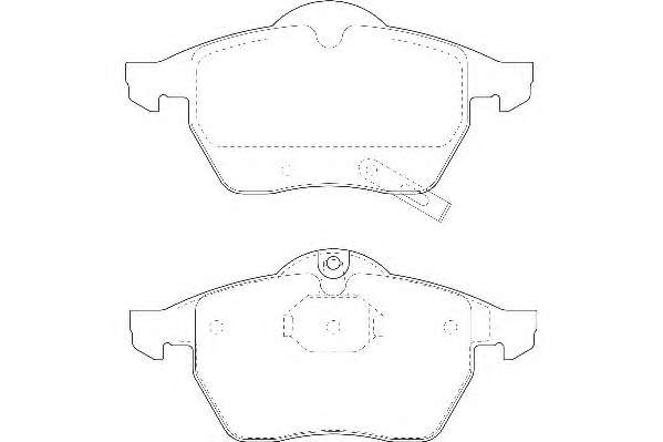 Комплект тормозных колодок, дисковый тормоз