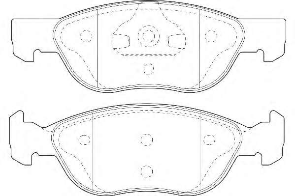 Комплект тормозных колодок, дисковый тормоз