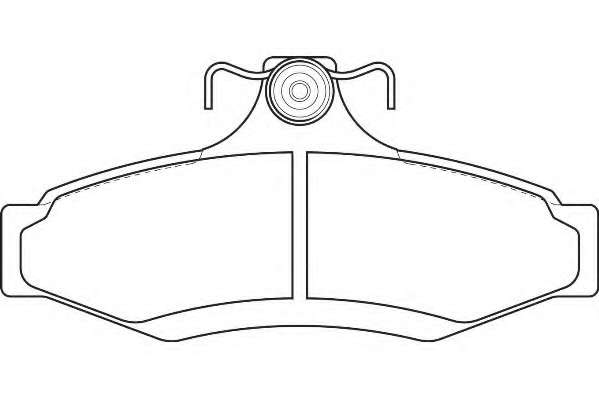 Комплект тормозных колодок, дисковый тормоз