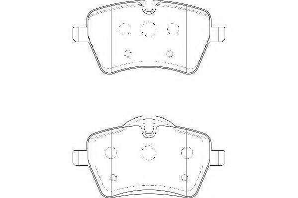 Комплект тормозных колодок, дисковый тормоз