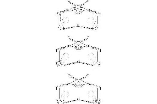 Комплект тормозных колодок, дисковый тормоз