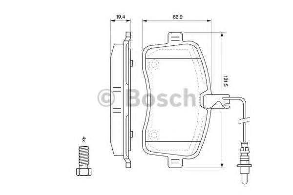 Комплект тормозных колодок, дисковый тормоз