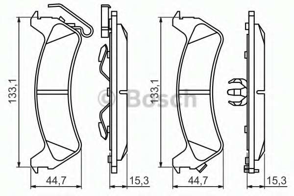 Комплект тормозных колодок, дисковый тормоз