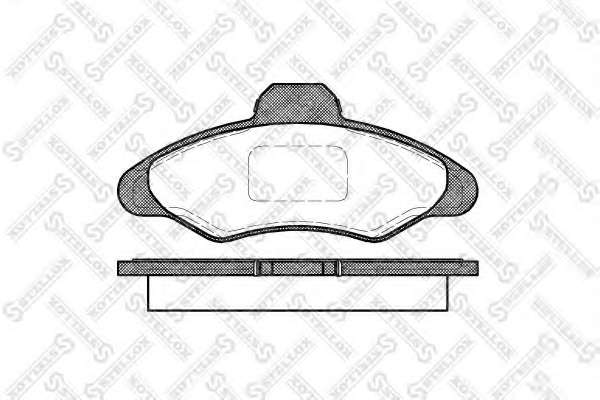 Комплект тормозных колодок, дисковый тормоз