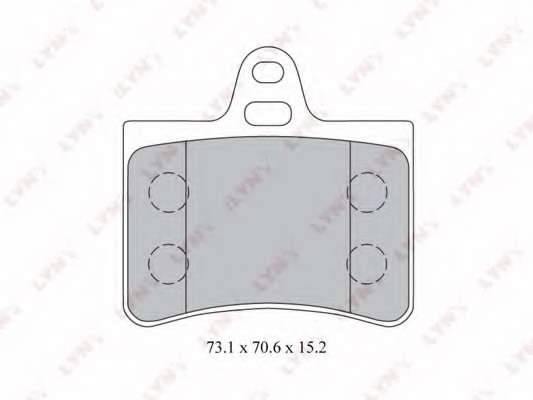Комплект тормозных колодок, дисковый тормоз