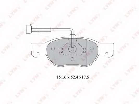 Комплект тормозных колодок, дисковый тормоз