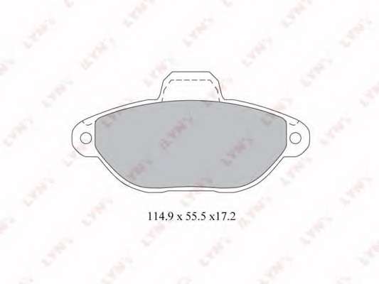 Комплект тормозных колодок, дисковый тормоз