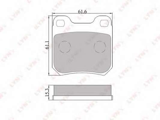 Комплект тормозных колодок, дисковый тормоз