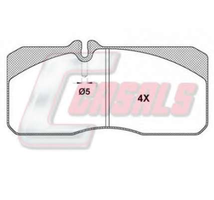 Комплект тормозных колодок, дисковый тормоз