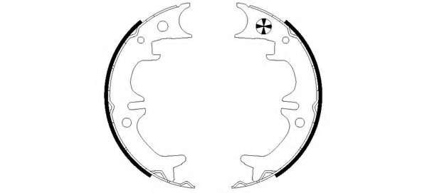 Комплект тормозных колодок, стояночная тормозная система