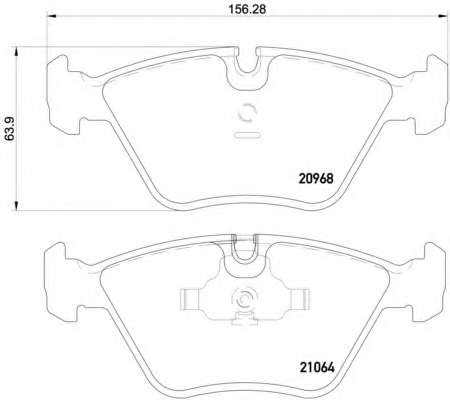 Комплект тормозных колодок, дисковый тормоз