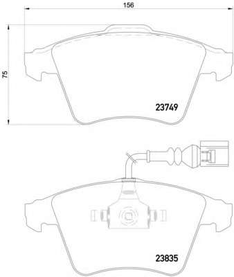 Комплект тормозных колодок, дисковый тормоз