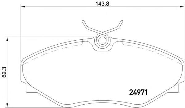 Комплект тормозных колодок, дисковый тормоз