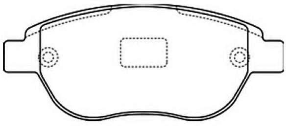 Комплект тормозных колодок, дисковый тормоз