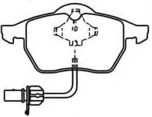 Комплект тормозных колодок, дисковый тормоз