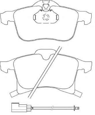 Комплект тормозных колодок, дисковый тормоз