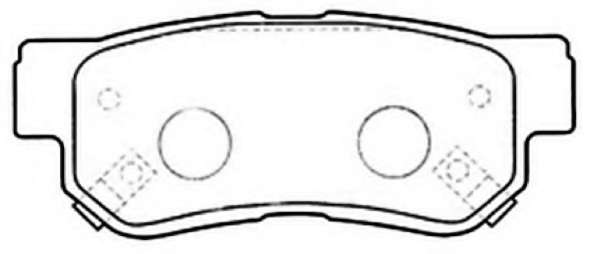 Комплект тормозных колодок, дисковый тормоз