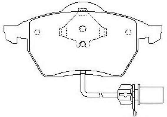 Комплект тормозных колодок, дисковый тормоз