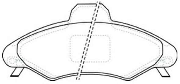 Комплект тормозных колодок, дисковый тормоз