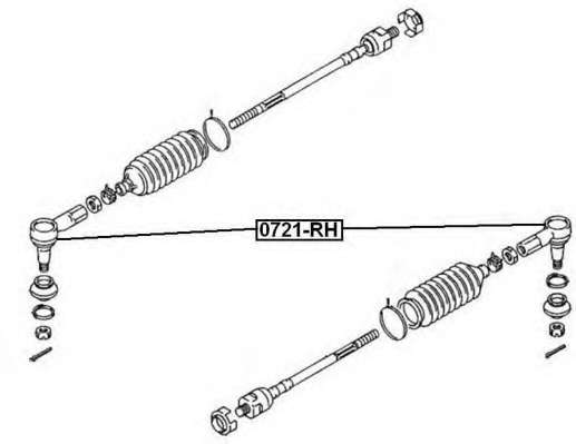 Наконечник поперечной рулевой тяги