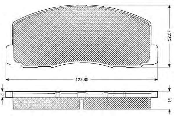 Комплект тормозных колодок, дисковый тормоз