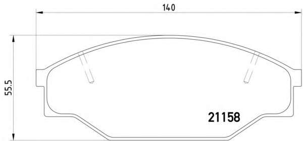 Комплект тормозных колодок, дисковый тормоз