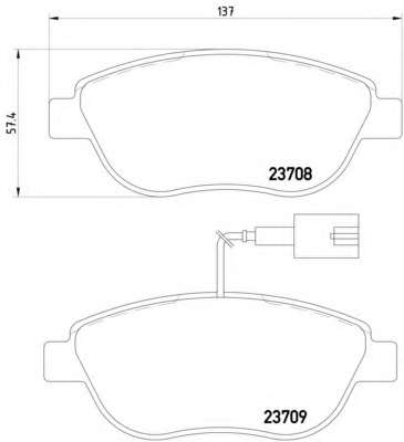 Комплект тормозных колодок, дисковый тормоз