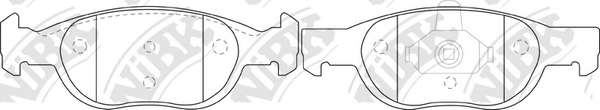 Комплект тормозных колодок, дисковый тормоз