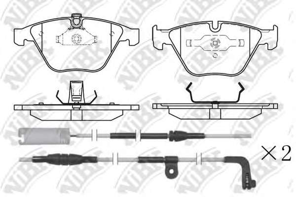 Комплект тормозных колодок, дисковый тормоз