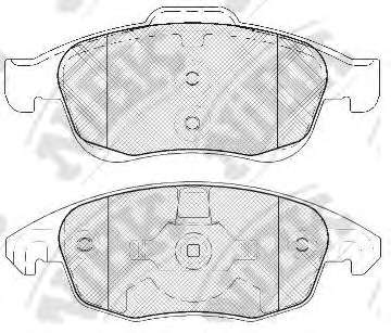 Комплект тормозных колодок, дисковый тормоз