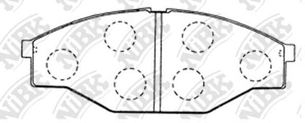 Комплект тормозных колодок, дисковый тормоз