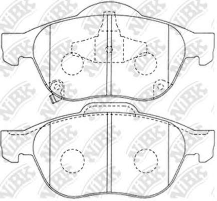 Комплект тормозных колодок, дисковый тормоз