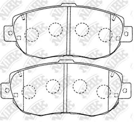 Комплект тормозных колодок, дисковый тормоз