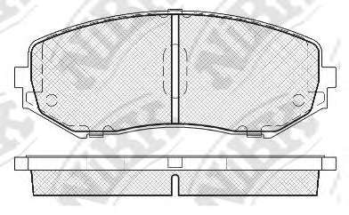 Комплект тормозных колодок, дисковый тормоз