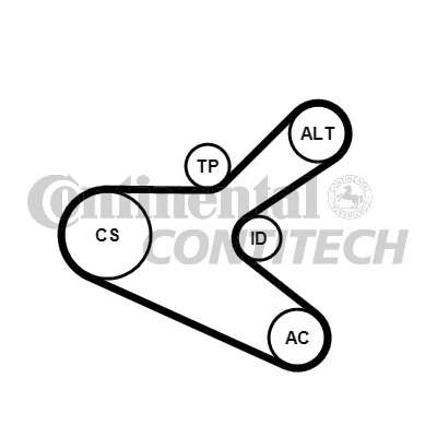 Поликлиновой ременный комплект