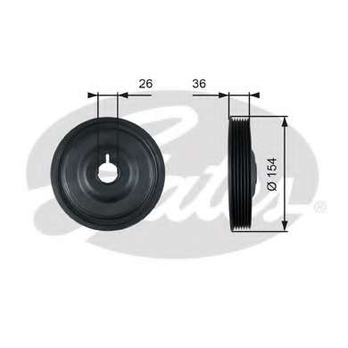 Ременный шкив, коленчатый вал