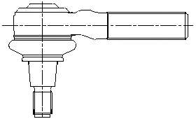 Наконечник поперечной рулевой тяги