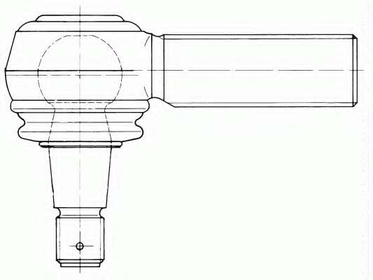 Наконечник поперечной рулевой тяги; Угловой шарнир, продольная рулевая тяга