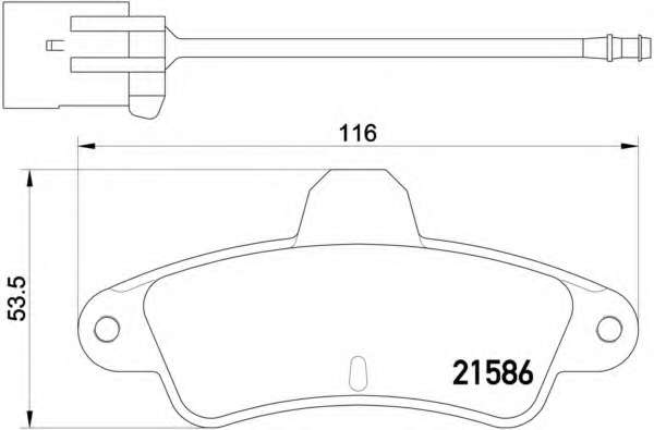 Комплект тормозных колодок, дисковый тормоз