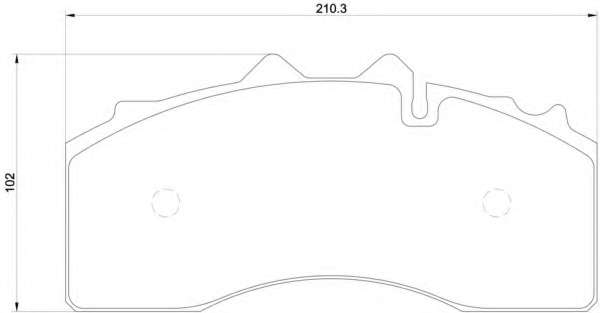 Комплект тормозных колодок, дисковый тормоз