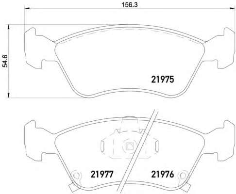 Комплект тормозных колодок, дисковый тормоз