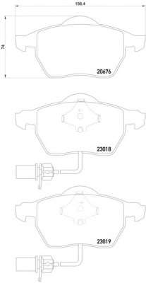 Комплект тормозных колодок, дисковый тормоз